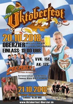 Plakat Oktoberfest 2018